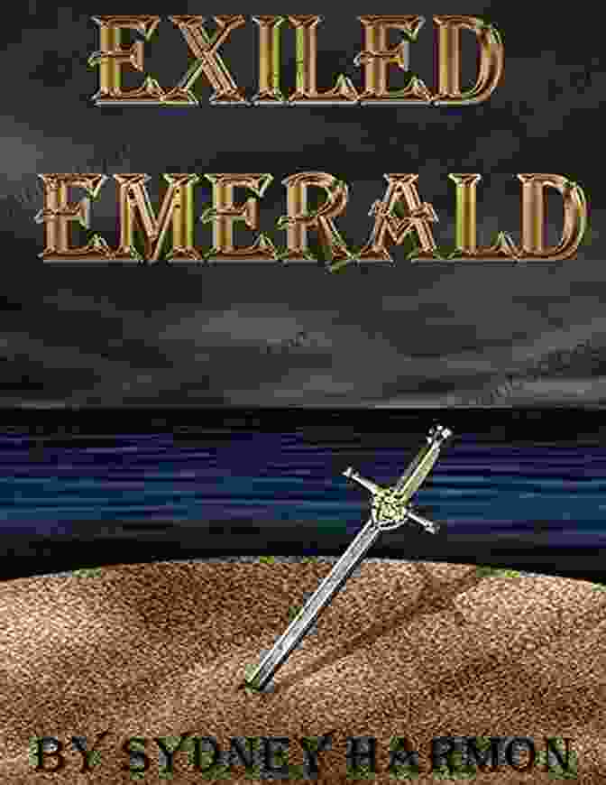 Exiled Emerald Pirates Book Cover Depicting A Pirate Ship With Emerald Sails Sailing Across A Stormy Sea. Exiled Emerald (Pirates 1) Adrian Tchaikovsky