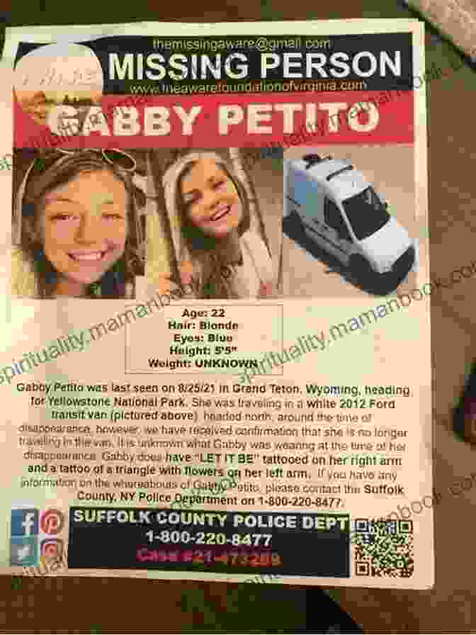 Missing Person Poster Of Gabby Petito What Would Gabby Say Alex Trenoweth