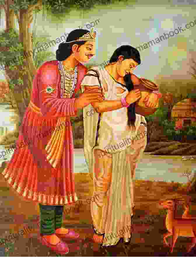 Shakuntala And Dushyanta In The Forest, A Scene From The Play Shakuntala Recognized: A Sanskrit Play By Kalidasa