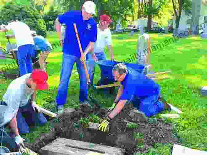 Volunteers Working To Restore A Tombstone In The Cemetery Of Strangers New York City S Hart Island: A Cemetery Of Strangers (Landmarks)