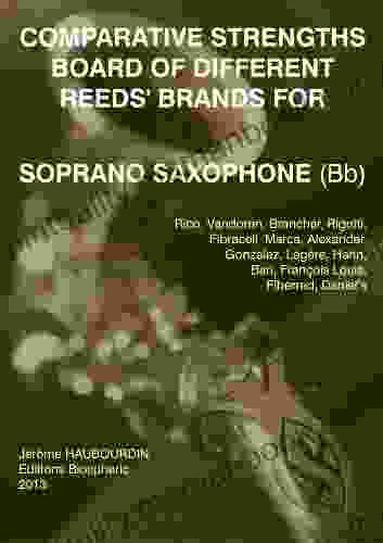 Comparative Strengths Board Of Different Reeds Brands For Soprano Saxophone (Bb)